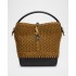 Saint Laurent Le 37 YSL Bucket Bag in Raffia and Leather