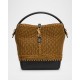 Saint Laurent Le 37 YSL Bucket Bag in Raffia and Leather Saint Laurent Le 37 YSL Bucket Bag in Raffia and Leather