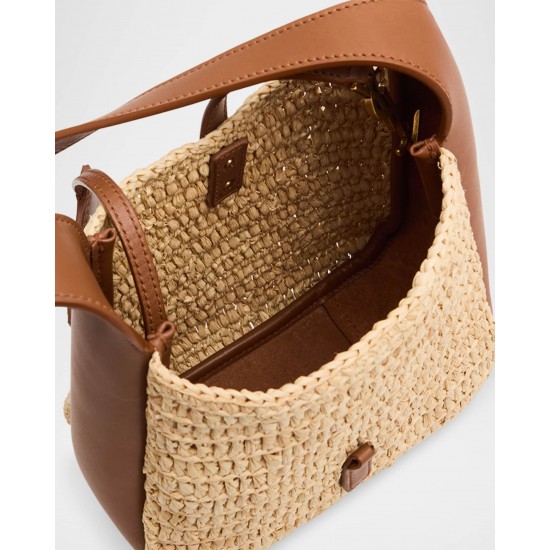 Saint Laurent Le 5 A 7 YSL Baby Hobo Bag in Raffia Saint Laurent Le 5 A 7 YSL Baby Hobo Bag in Raffia