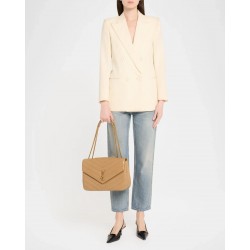 Saint Laurent Loulou Large YSL Chain Shoulder Bag in Quilted Leather