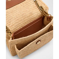 Saint Laurent Niki Medium YSL Shoulder Bag in Raffia