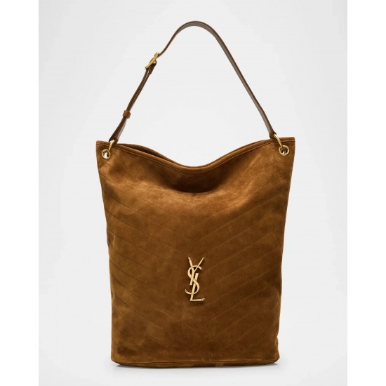 Saint Laurent Niki YSL Bucket Bag in Quilted Suede Saint Laurent Niki YSL Bucket Bag in Quilted Suede