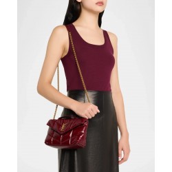 Saint Laurent Toy Puffer Shoulder Bag in Quilted Leather