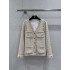 Chanel 26C Métiers d’Art Tweed Jacket | V-Neck Gold Thread Tweed Blazer