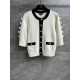 Chanel 26K Métiers d’Art Cashmere Knit Cardigan | Bow Sleeve Short-Sleeve Cardigan