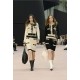 Chanel 26K Métiers d’Art Cashmere White Knit Cardigan | Layered Look Bow Button Cardigan