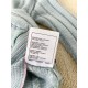 Chanel 2025 Striped Fringe Bell Sleeve Cardigan  Blue Knit Sweater