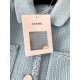 Chanel 25B Métiers d’Art Light Blue Wool Coat | Silk Lining Jacket