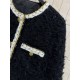 Chanel 25K Métiers d’Art Black Velvet Cape Jacket | Gold Trim Statement Coat