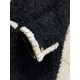 Chanel 25K Métiers d’Art Black Velvet Cape Jacket | Gold Trim Statement Coat