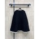 Chanel 25K Métiers d’Art Black Velvet Cape Jacket | Gold Trim Statement Coat
