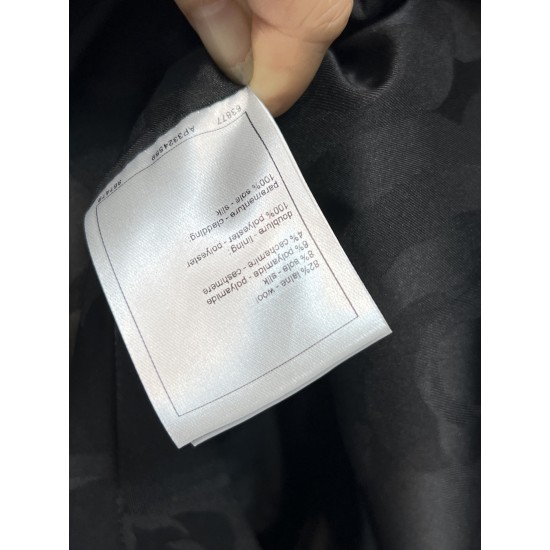 Chanel 25K Métiers d’Art Black Velvet Cape Jacket | Gold Trim Statement Coat