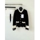 Chanel 25N Ski Collection Cashmere Blend Cardigan | Black Knit with Gold Buttons