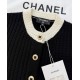 Chanel 25N Ski Collection Cashmere Blend Cardigan | Black Knit with Gold Buttons