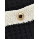 Chanel 25N Ski Collection Cashmere Blend Cardigan | Black Knit with Gold Buttons