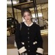 Chanel 25N Ski Collection Cashmere Blend Cardigan | Black Knit with Gold Buttons