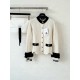 Chanel 25N Ski Collection Cashmere Blend Cardigan | White Knit with Gold Buttons