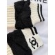 Chanel 25N Ski Collection Cashmere Blend Cardigan | White Knit with Gold Buttons