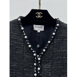 Chanel 25S Pearl Trim Tweed Jacket  Classic Tailored Short Jacket