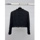 Chanel 25S Pearl Trim Tweed Jacket  Classic Tailored Short Jacket
