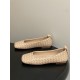 BV Charlotte Woven Ballet Flats - Retro Old Money Shoes- Beige