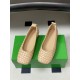 BV Charlotte Woven Ballet Flats - Retro Old Money Shoes- Beige