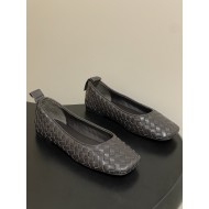 BV Charlotte Woven Ballet Flats - Retro Old Money Shoes- Brown