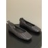 BV Charlotte Woven Ballet Flats - Retro Old Money Shoes- Brown