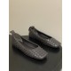 BV Charlotte Woven Ballet Flats - Retro Old Money Shoes- Brown
