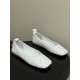 BV Charlotte Woven Ballet Flats - Retro Old Money Shoes- White