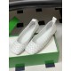 BV Charlotte Woven Ballet Flats - Retro Old Money Shoes- White