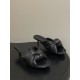BV Cherry Knotted Leather Mules - Flat / 5cm / 9cm Heels - Black