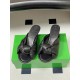 BV Cherry Knotted Leather Mules - Flat / 5cm / 9cm Heels - Black