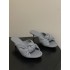 BV Cherry Knotted Leather Mules - Flat / 5cm / 9cm Heels - Grey