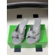 BV Cherry Knotted Leather Mules - Flat / 5cm / 9cm Heels - Grey