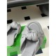 BV Cherry Knotted Leather Mules - Flat / 5cm / 9cm Heels - Grey