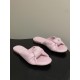 BV Cherry Knotted Leather Mules - Flat / 5cm / 9cm Heels - Pink