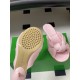 BV Cherry Knotted Leather Mules - Flat / 5cm / 9cm Heels - Pink