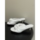 BV Cherry Knotted Leather Mules - Flat / 5cm / 9cm Heels - White