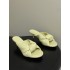 BV Cherry Knotted Leather Mules - Flat / 5cm / 9cm Heels - Yellow