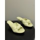 BV Cherry Knotted Leather Mules - Flat / 5cm / 9cm Heels - Yellow