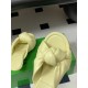 BV Cherry Knotted Leather Mules - Flat / 5cm / 9cm Heels - Yellow