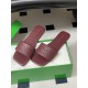 BV Palazzo Woven Leather Slides - Burgundy