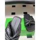 BV Salsa Puffy Woven Leather Thong Sandals- Black
