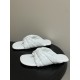 BV Salsa Puffy Woven Leather Thong Sandals- White