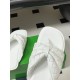BV Salsa Puffy Woven Leather Thong Sandals- White