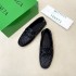 BV Men's intrecciato Loafers - Premium Calfskin Driving Shoes- Deep Blue