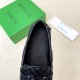 BV Men's intrecciato Loafers - Premium Calfskin Driving Shoes- Deep Blue