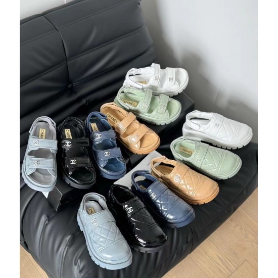 Chanel Dad Sandals Collection | Real Calf Leather, Canvas & Quilted Slides