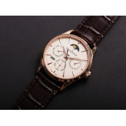 JLC Master Ultra Thin Perpetual Calendar - V9 Factory Silver-Gold Dial 1302520
